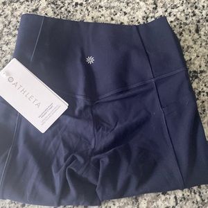 Navy Blue Athleta Salutation Stash Pocket ll Tight Leggings - Adult XS